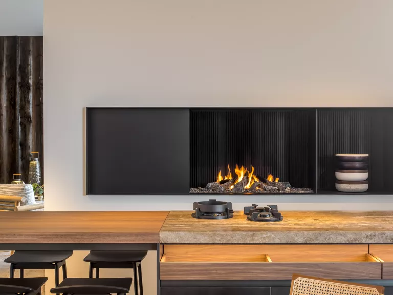 Metalfire Urban open gas fireplace made to measure Gashaard 